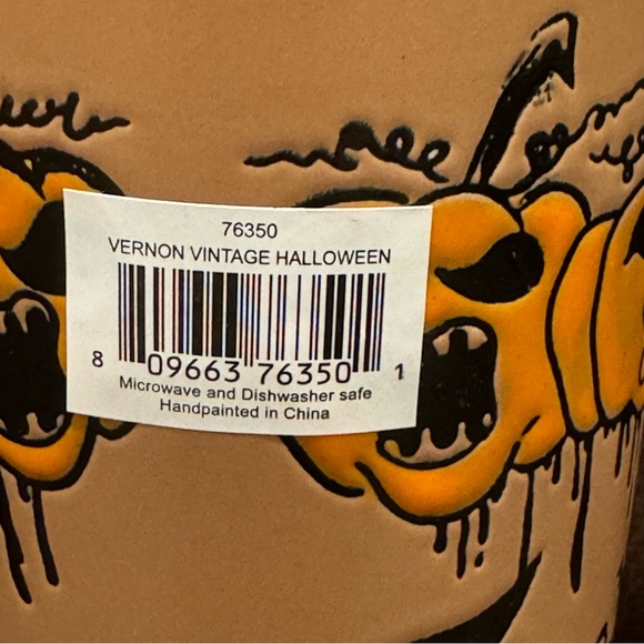 Trick or Treat Spooky Jack O’ Lanterns Vintage Style Halloween Latte Mug - Picture 11 of 12